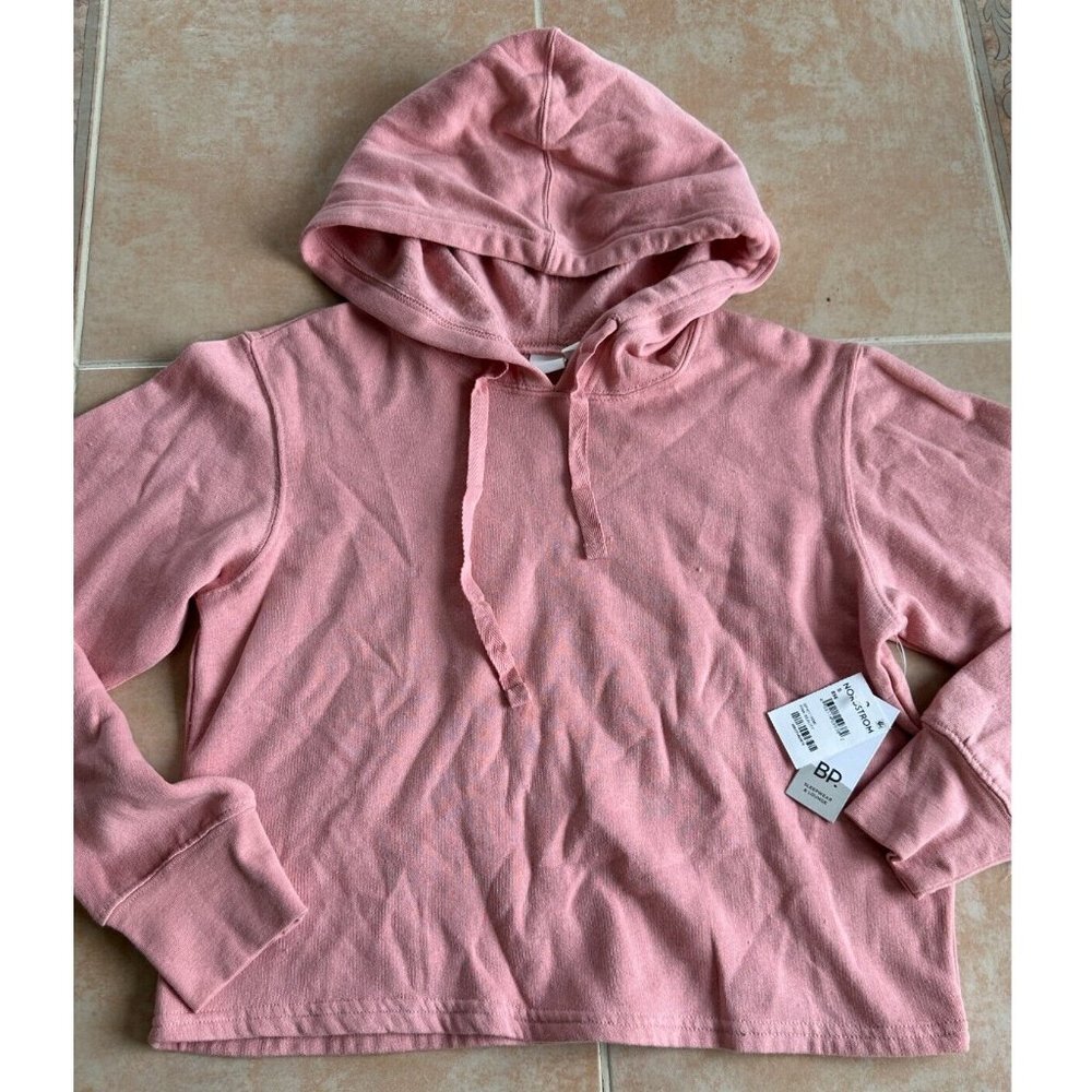 BP Organic Cotton blend  pink beauty Crop‎ hoodie Wome Size S